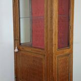 library - Louis XVI style display cabinet, in marquetry / second half of the 20th century