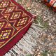 Vintage Boho Chic Berber Kilim Rug 200x115 Wool Tunisia Red