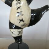 Sculpture "DEESSE" in the style of Niki de Saint Phalle, papier-mâché 1990