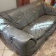 Three-seater sofa Ligne Roset Sloop range grey leather