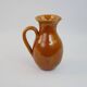 Yellow ochre ceramic pitcher signed Félix Céram Vallauris circa 1960