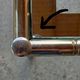 Vintage lancel house, 3 ends of sofa / side tables, in gilded brass bamboo way tbe.