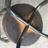 Metal and wood workshop top stool