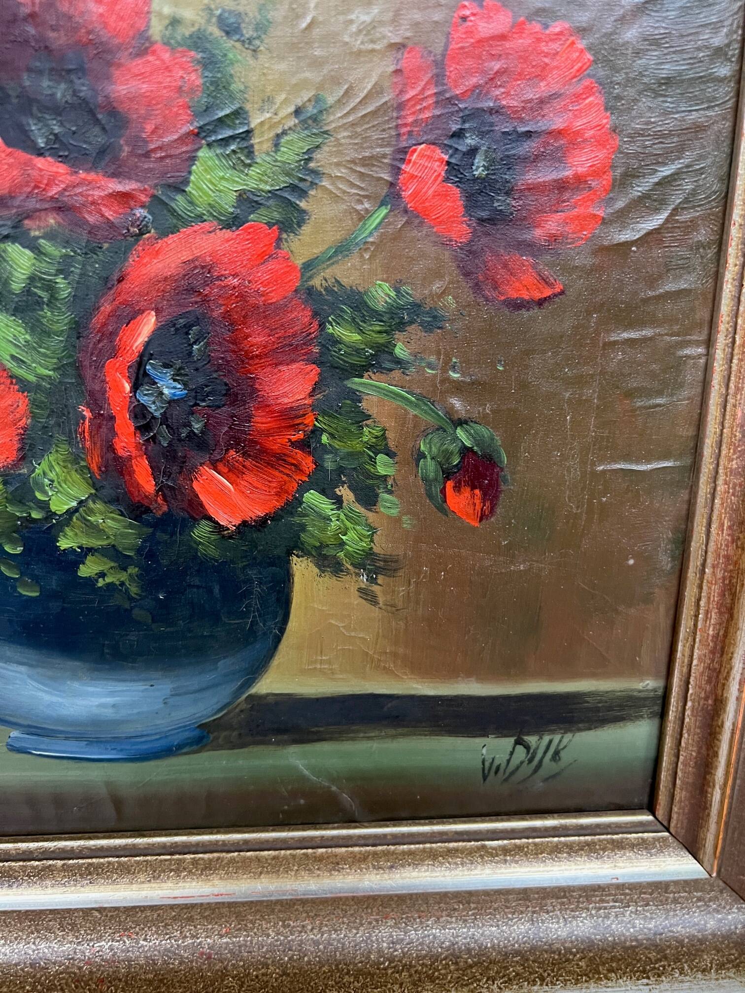 Van dijk. still life with poppies.