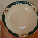 Plat creux "Champagne" Digoin Sarreguemines 40's