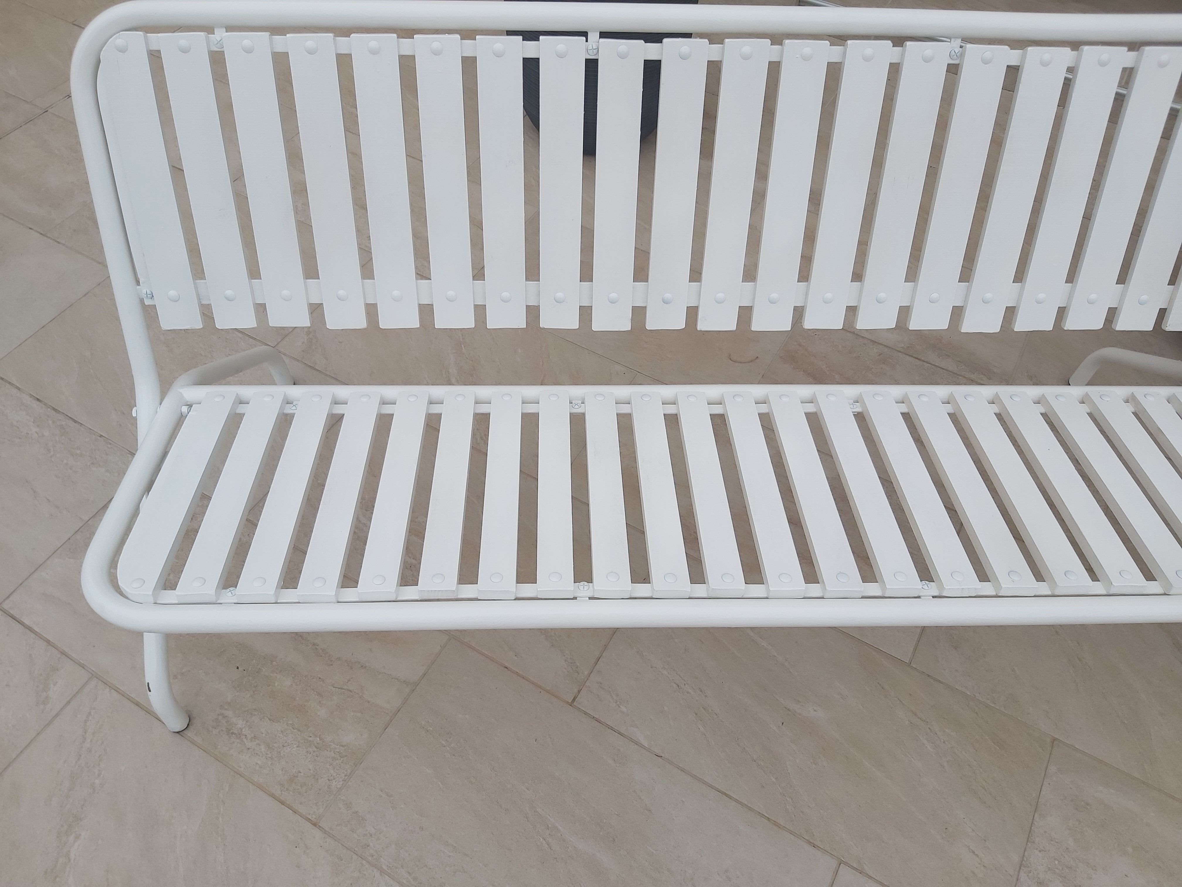 Pair of foldable 70s garden benches