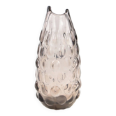 Fasolka vase, grey glass, designed by J. S. Drost, Ząbkowice, Poland, 1970s