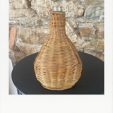 Wicker dressed bottle