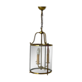 Vintage lantern 70's glass and metal