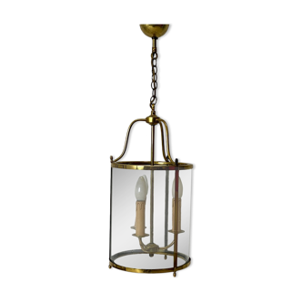 Vintage lantern 70's glass and metal