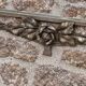 Antique Art Deco metal mirror with rose decoration – vintage wall mirror ann