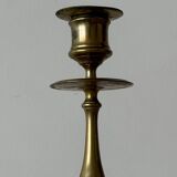 Paire de lustres vintage en laiton massif