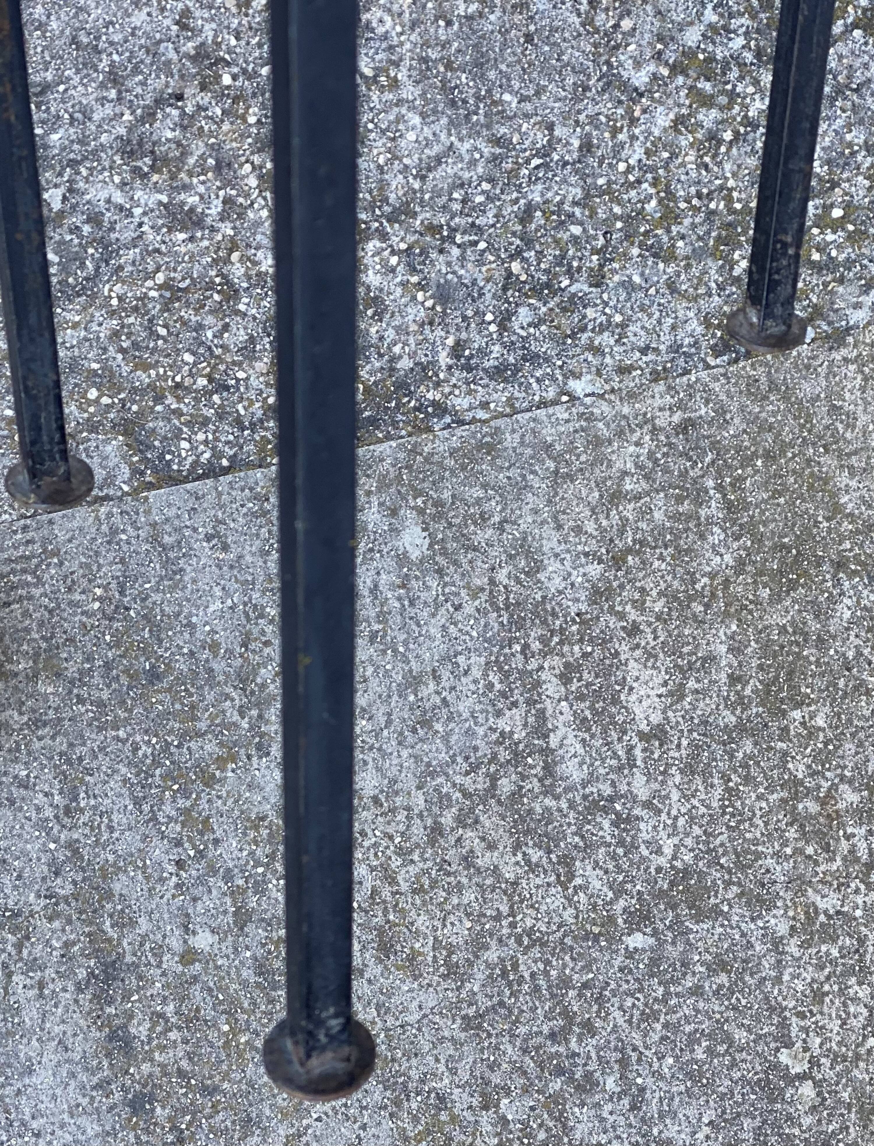 Small vintage 1950s ceramic side table.
