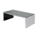 Nanda Vigo design in years '70 low mirror table "four corners" by Driade Italy