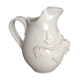 White enamelled ceramic pitcher signed emile tessier malicorne grape bunch