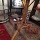 Lampadaire rotin corde vintage