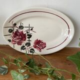 Antique butter dish in Badonviller earthenware.