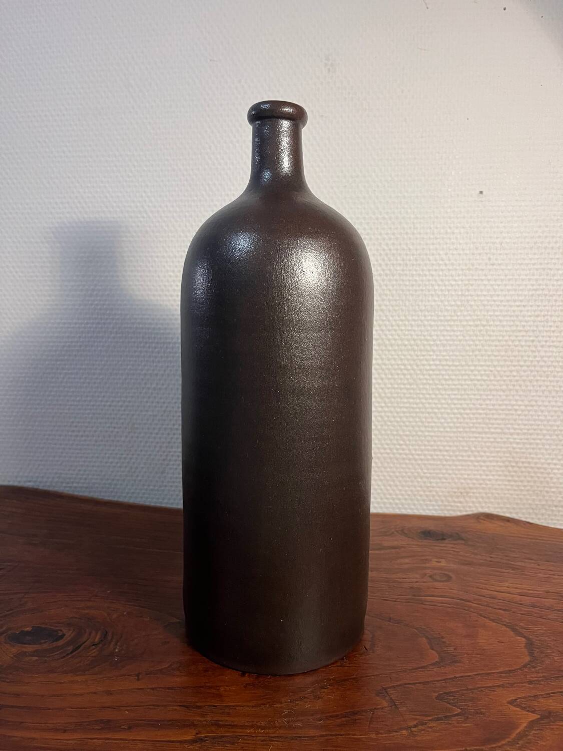 Stoneware pitcher vase Jean Dubost 1950