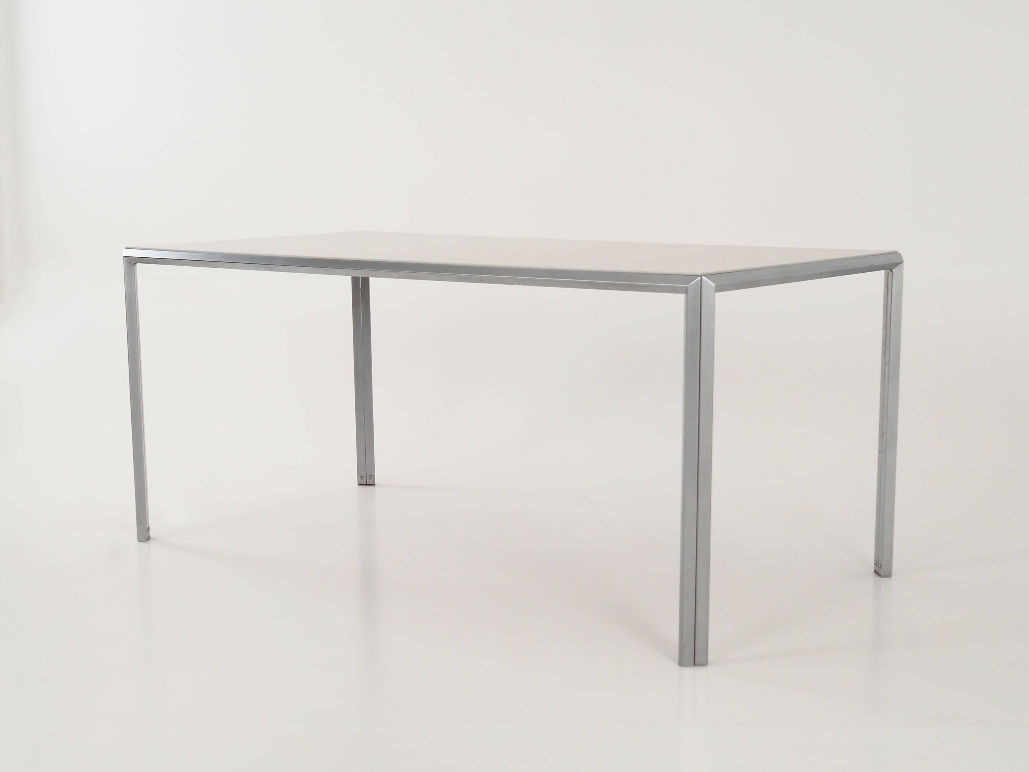 Aluminium desk, Scandinavian design, 1980s, manufacture: Montana Furniture