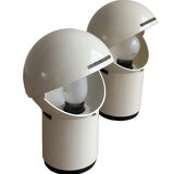 Set of two Vintage 'Pac-Man' Asteroidi Siberin Caronno table lamp Italy 70's design