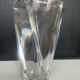Asymmetrical crystal vase from Sèvres, 1970s.