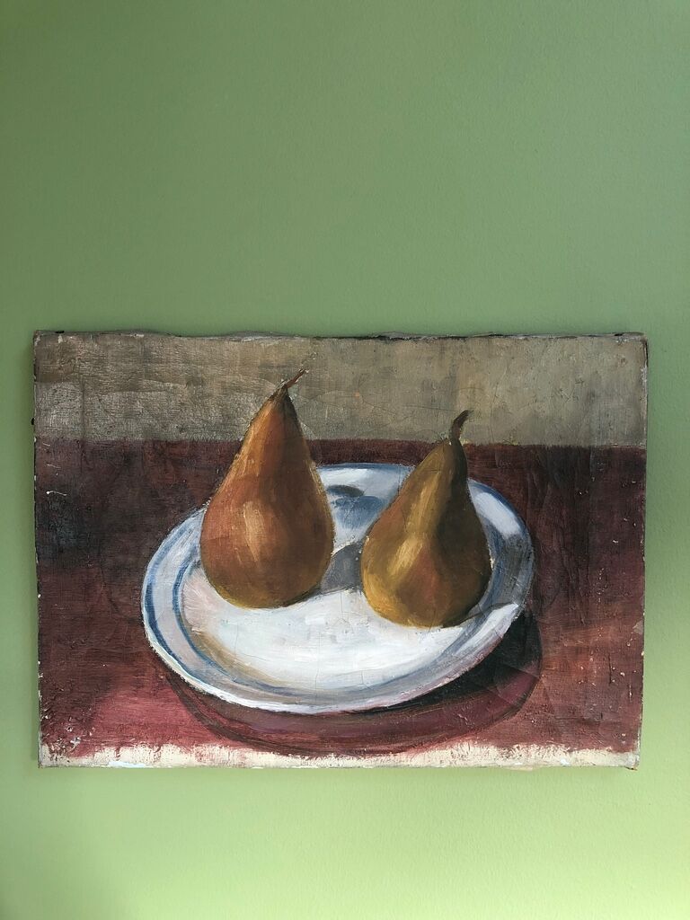 Still life with pears