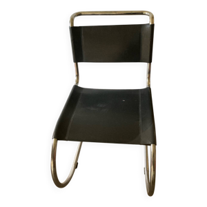 chaise Thonet en métal - cuir