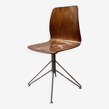 Chaise scandinave vintage en bois courbé