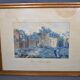 Ecole Italienne du XIXème siècle  « La source de la nymphe Egérie » Gouache