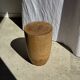 Tabouret, table d'appoint, bout de canapé en manguier massif cylindrique