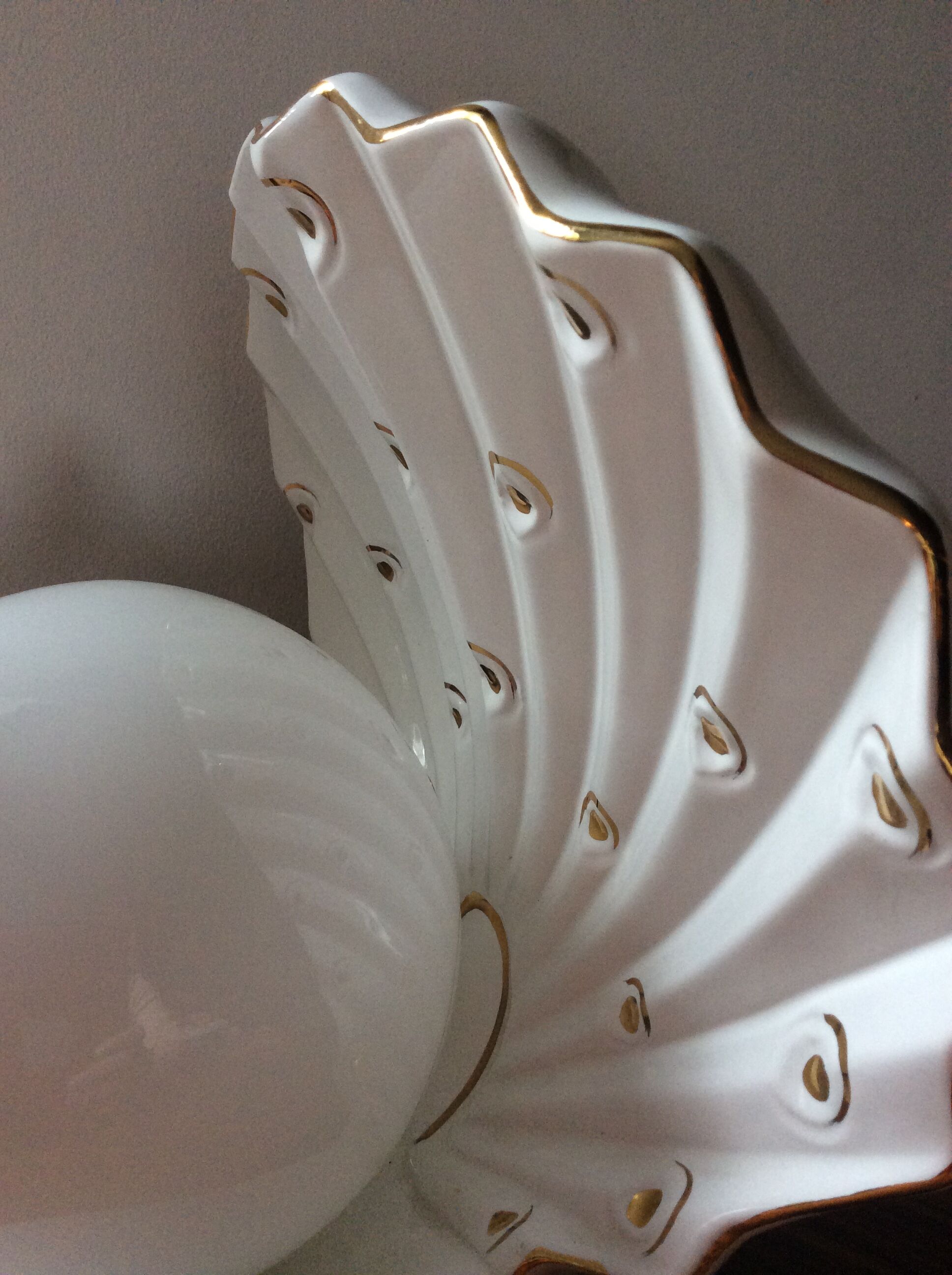 Ceramic peacock lamp 70