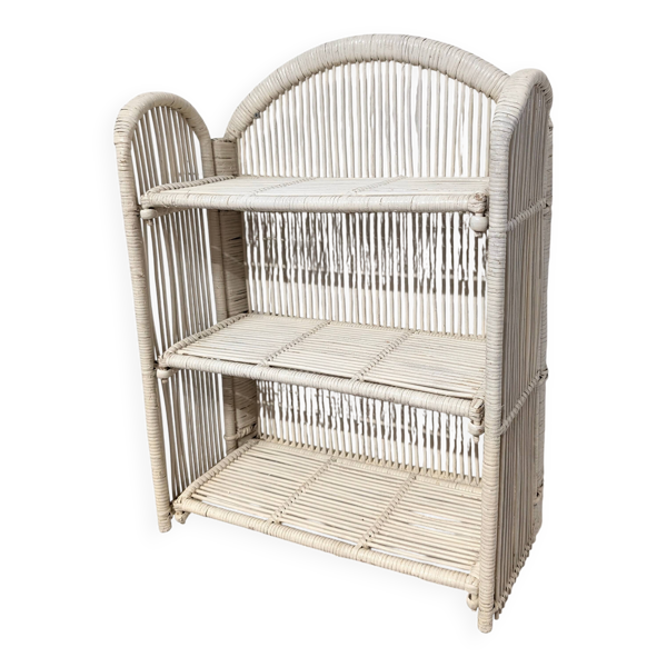 Étagère pliable en rotin