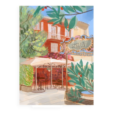 Illustration "Haute-ville de Porto-Vecchio" A4