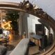 Old golden oval mirror 79x48cm