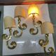 Large Brass Sconces Set of 4 by Hans Möller, Germany, 1960s
