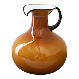 Orange opaline pitcher Florence Italy