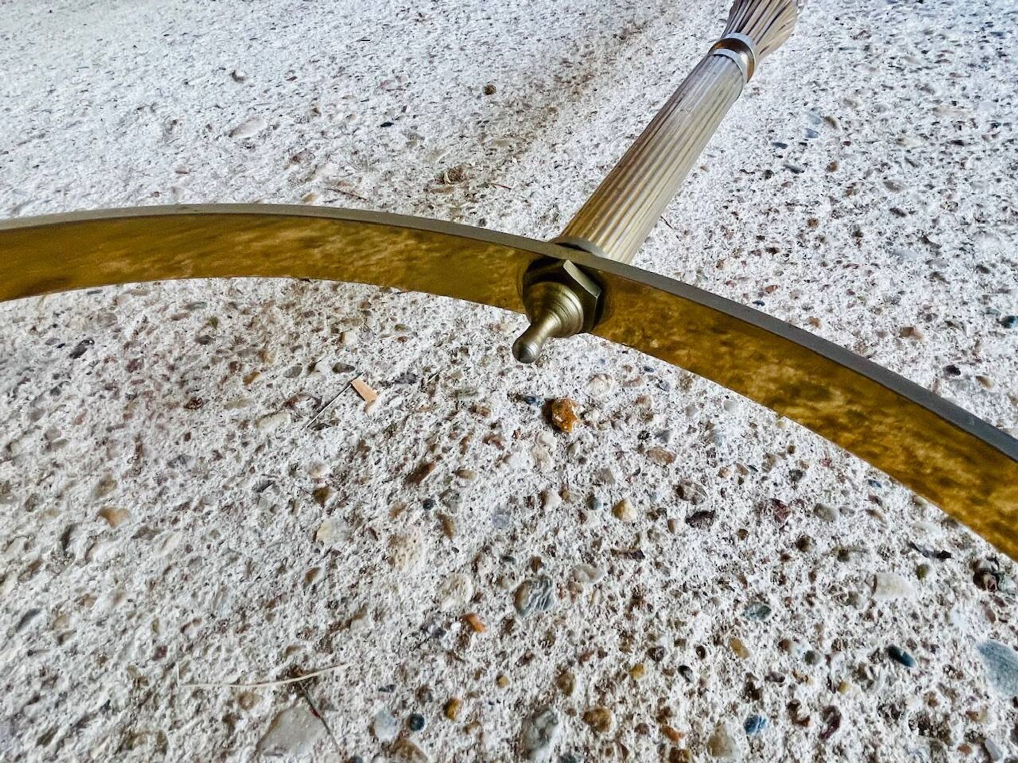 Vintage marble and brass coffee table circa 60's