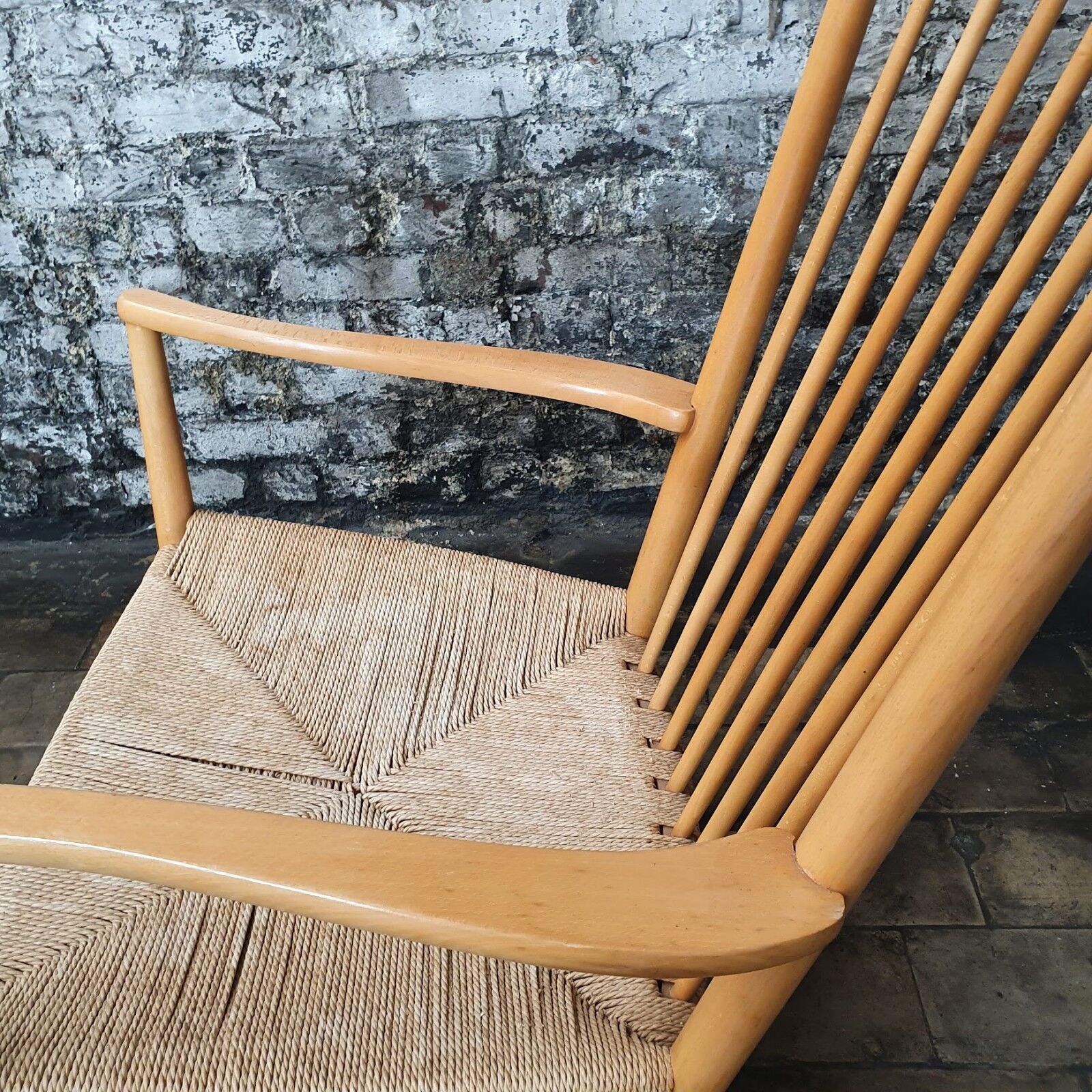 Rocking chair, model J16, in beech by Hans J. Wegner, 1960