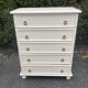 Commode vintage blanche