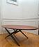 Table basse design scandinave vintage, modèle "Ovalette" p
