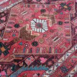 Tapis ancien persan épais en laine noué main 140 x 224 cm