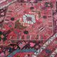 Antique Persian thick wool rug hand knotted 140 x 224 cm