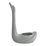 Cache pot en céramique en forme de cygne