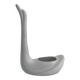 Ceramic pot cover in the shape of a swan