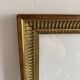 Old large glazed carved wooden frame
