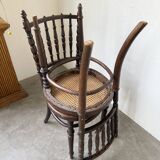 Série 4 chaises bistrot cannage Fischel n019