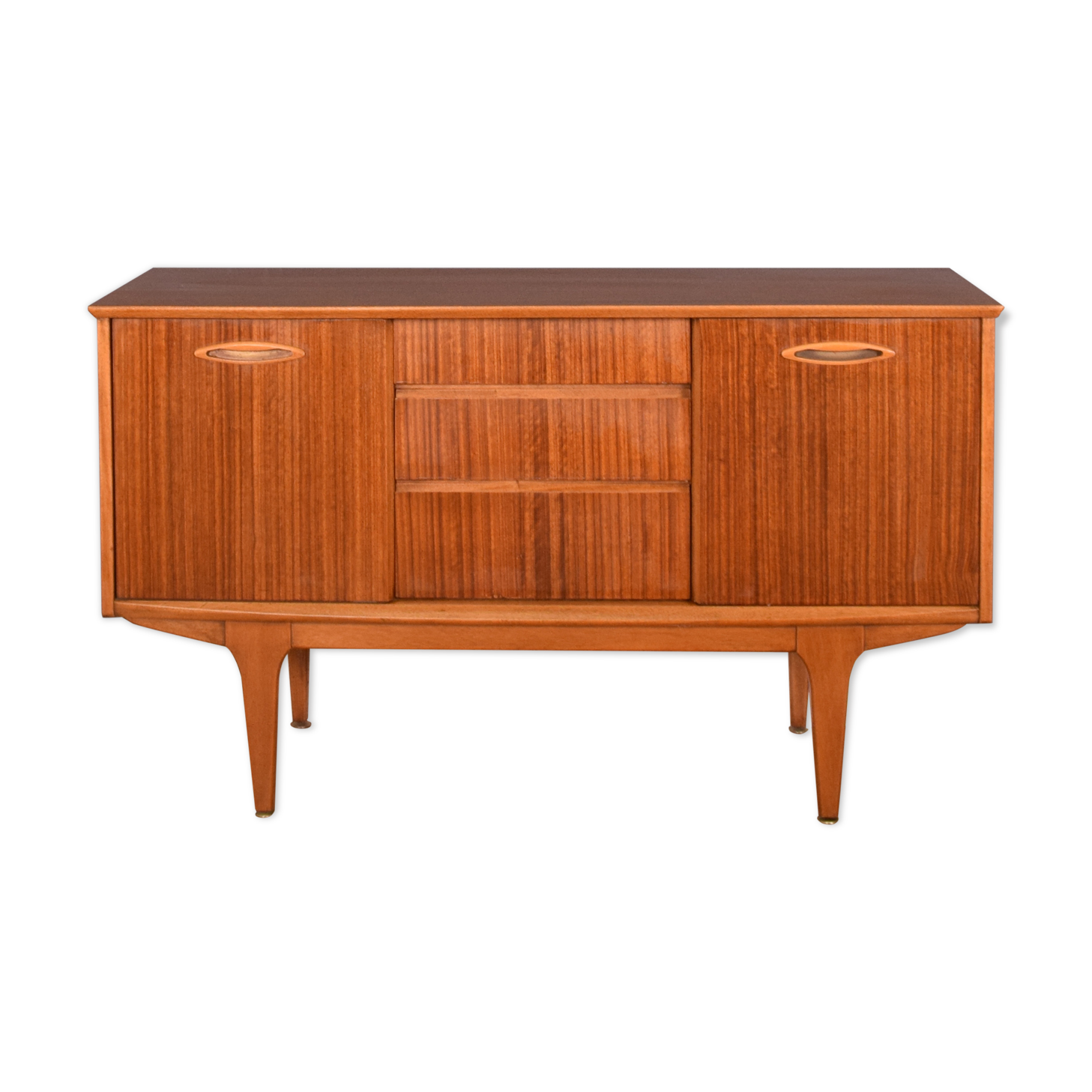 Restored Short Walnut Retro Jentique 1960s Sideboard