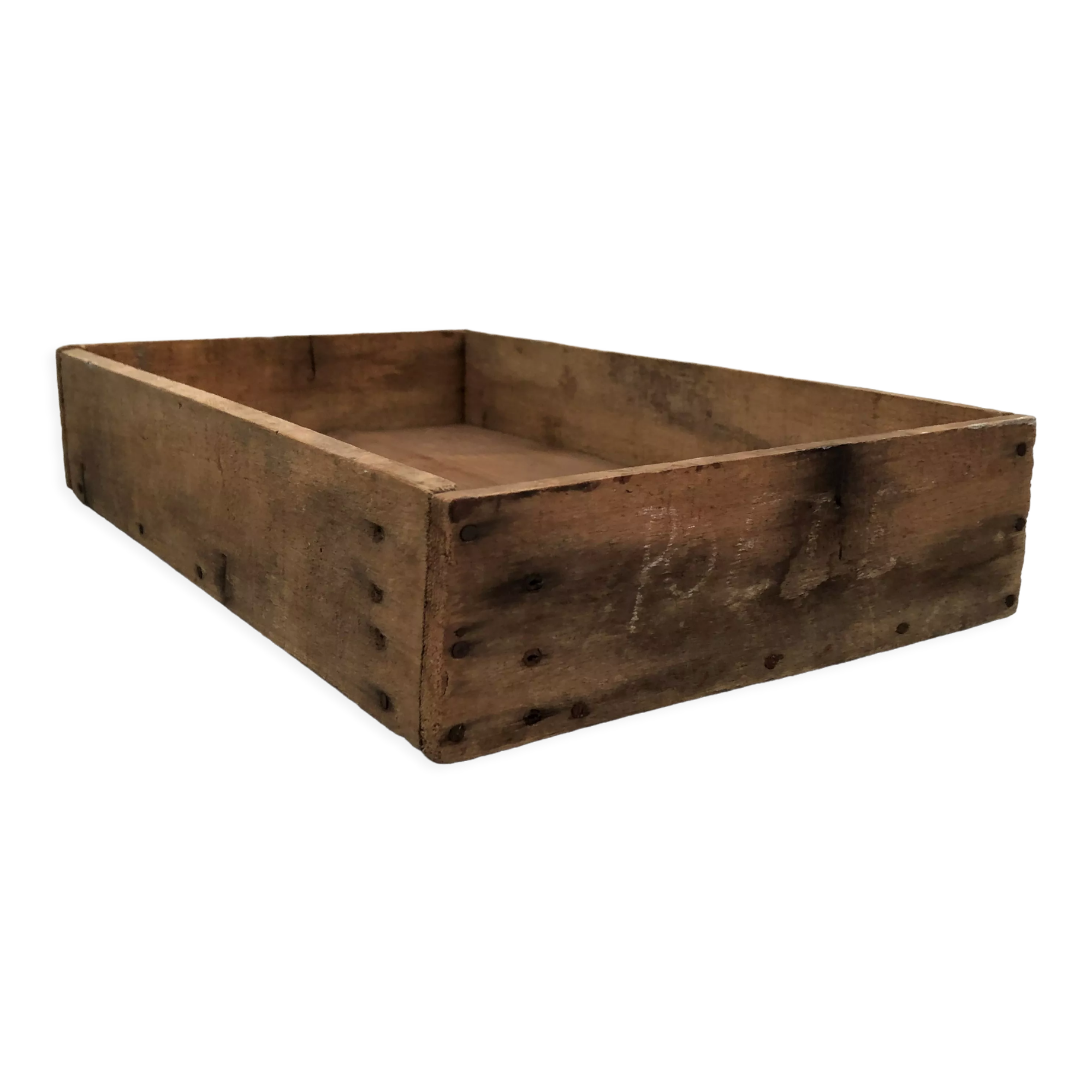 Old wooden box industrial