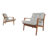 Solid oak antique dining chairs, with hand carved back rests. The chairs have no screws only wooden