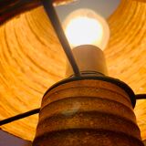 Vintage stoneware table lamp by Accolay, 70s